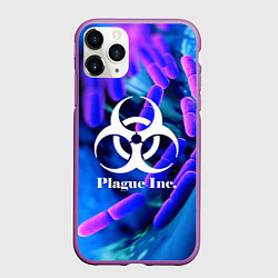 Чехол iPhone 11 Pro матовый PLAGUE INC, цвет: 3D-фиолетовый