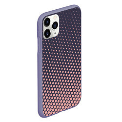 Чехол iPhone 11 Pro матовый Dots pattern, цвет: 3D-серый — фото 2