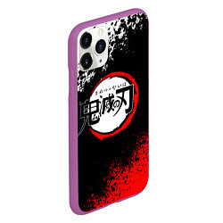 Чехол iPhone 11 Pro матовый KIMETSU NO YAIBA, цвет: 3D-фиолетовый — фото 2