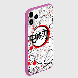 Чехол iPhone 11 Pro матовый KIMETSU NO YAIBA, цвет: 3D-фиолетовый — фото 2
