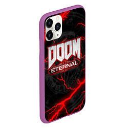 Чехол iPhone 11 Pro матовый DOOM ETERNAL, цвет: 3D-фиолетовый — фото 2