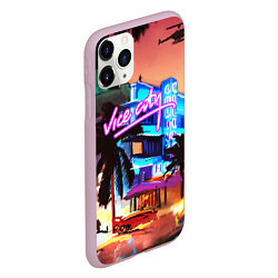 Чехол iPhone 11 Pro матовый GTA: VICE CITY, цвет: 3D-розовый — фото 2