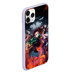 Чехол iPhone 11 Pro матовый KIMETSU NO YAIBA, цвет: 3D-светло-сиреневый — фото 2