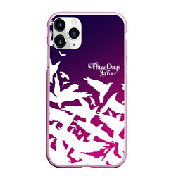Чехол iPhone 11 Pro матовый Three Days Grace, цвет: 3D-розовый