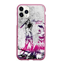 Чехол iPhone 11 Pro матовый Three Days Grace, цвет: 3D-малиновый