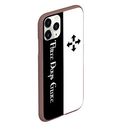 Чехол iPhone 11 Pro матовый Three Days Grace, цвет: 3D-коричневый — фото 2