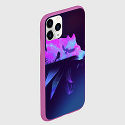 Чехол iPhone 11 Pro матовый The Witcher, цвет: 3D-фиолетовый — фото 2