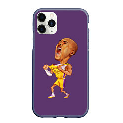 Чехол iPhone 11 Pro матовый Kobe Bryant, цвет: 3D-серый