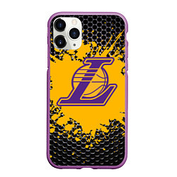 Чехол iPhone 11 Pro матовый Kobe Bryant, цвет: 3D-фиолетовый