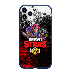 Чехол iPhone 11 Pro матовый BRAWL STARS, цвет: 3D-тёмно-синий