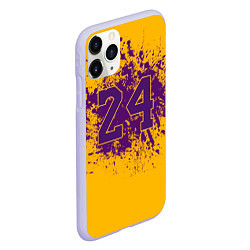 Чехол iPhone 11 Pro матовый Kobe Bryant, цвет: 3D-светло-сиреневый — фото 2