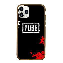 Чехол iPhone 11 Pro матовый PUBG, цвет: 3D-коричневый