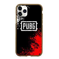 Чехол iPhone 11 Pro матовый PUBG, цвет: 3D-коричневый