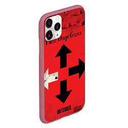 Чехол iPhone 11 Pro матовый Three Days Grace, цвет: 3D-малиновый — фото 2