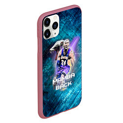 Чехол iPhone 11 Pro матовый Kobe Bryant, цвет: 3D-малиновый — фото 2