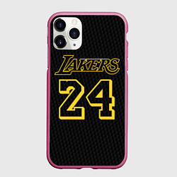 Чехол iPhone 11 Pro матовый Kobe Bryant, цвет: 3D-малиновый