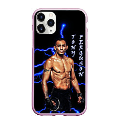 Чехол iPhone 11 Pro матовый TONY FERGUSON, цвет: 3D-розовый