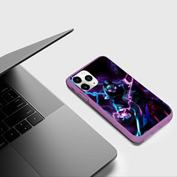 Чехол iPhone 11 Pro матовый FORTNITE, цвет: 3D-фиолетовый — фото 2