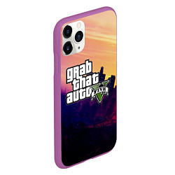 Чехол iPhone 11 Pro матовый GTA 5, цвет: 3D-фиолетовый — фото 2