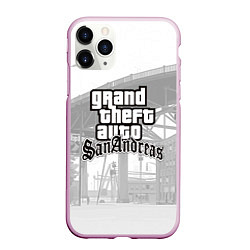 Чехол iPhone 11 Pro матовый GTA SanAndreas, цвет: 3D-розовый