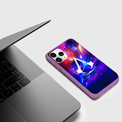 Чехол iPhone 11 Pro матовый ASSASSINS CREED, цвет: 3D-фиолетовый — фото 2