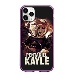 Чехол iPhone 11 Pro матовый Kayle, цвет: 3D-фиолетовый