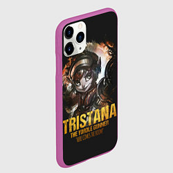 Чехол iPhone 11 Pro матовый Tristana, цвет: 3D-фиолетовый — фото 2