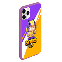 Чехол iPhone 11 Pro матовый BRAWL STARS BEA, цвет: 3D-фиолетовый — фото 2