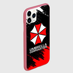 Чехол iPhone 11 Pro матовый UMBRELLA CORP, цвет: 3D-малиновый — фото 2