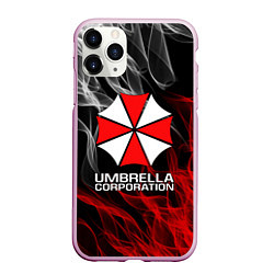 Чехол iPhone 11 Pro матовый UMBRELLA CORP, цвет: 3D-розовый