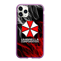 Чехол iPhone 11 Pro матовый UMBRELLA CORP, цвет: 3D-фиолетовый