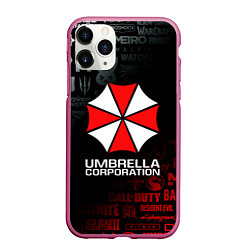 Чехол iPhone 11 Pro матовый RESIDENT EVIL UMBRELLA CORP