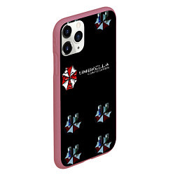 Чехол iPhone 11 Pro матовый Umbrella Corporation, цвет: 3D-малиновый — фото 2