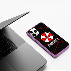 Чехол iPhone 11 Pro матовый UMBRELLA CORP, цвет: 3D-фиолетовый — фото 2