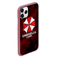 Чехол iPhone 11 Pro матовый UMBRELLA CORP, цвет: 3D-малиновый — фото 2