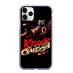 Чехол iPhone 11 Pro матовый Kenny Omega Street Fighter, цвет: 3D-светло-сиреневый