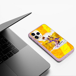 Чехол iPhone 11 Pro матовый Kobe Bryant, цвет: 3D-розовый — фото 2