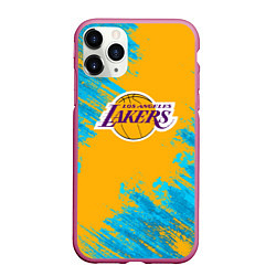 Чехол iPhone 11 Pro матовый Kobe Bryant, цвет: 3D-малиновый