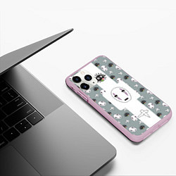 Чехол iPhone 11 Pro матовый Аниме Унесенные призраками, цвет: 3D-розовый — фото 2