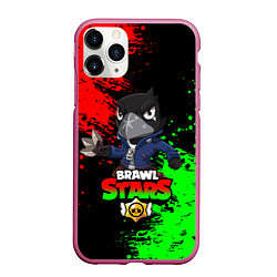 Чехол iPhone 11 Pro матовый Brawl Stars Crow