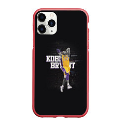 Чехол iPhone 11 Pro матовый Kobe Bryant, цвет: 3D-красный