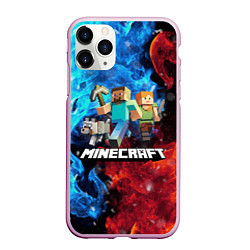 Чехол iPhone 11 Pro матовый Minecraft Майнкрафт