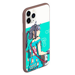 Чехол iPhone 11 Pro матовый Ibuki Mioda, цвет: 3D-коричневый — фото 2