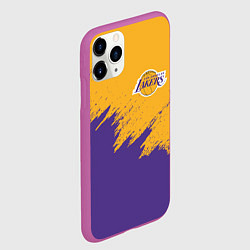 Чехол iPhone 11 Pro матовый LA LAKERS, цвет: 3D-фиолетовый — фото 2