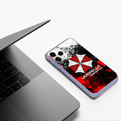 Чехол iPhone 11 Pro матовый UMBRELLA CORP, цвет: 3D-светло-сиреневый — фото 2