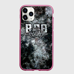 Чехол iPhone 11 Pro матовый ВДВ, цвет: 3D-малиновый