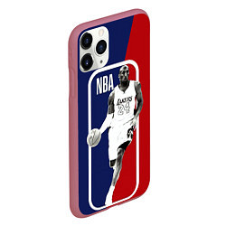 Чехол iPhone 11 Pro матовый NBA Kobe Bryant, цвет: 3D-малиновый — фото 2