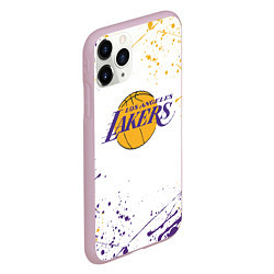 Чехол iPhone 11 Pro матовый LA LAKERS, цвет: 3D-розовый — фото 2