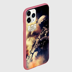Чехол iPhone 11 Pro матовый ВДВ, цвет: 3D-малиновый — фото 2