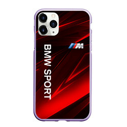 Чехол iPhone 11 Pro матовый BMW БМВ Z, цвет: 3D-светло-сиреневый